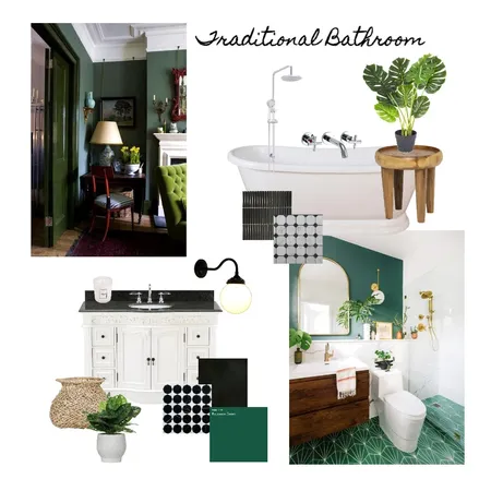 Module 3 - Traditional bathroom Interior Design Mood Board by Olive Cannon on Style Sourcebook