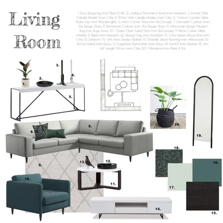 Living Room Interior Design Mood Board by the.names.phoebe on Style Sourcebook