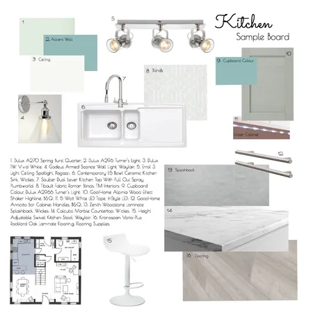 Sample Board - Kitchen Interior Design Mood Board by Nicola on Style Sourcebook