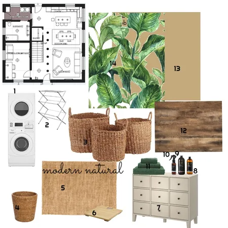 modern natural lundry Interior Design Mood Board by Diakosmo+ on Style Sourcebook