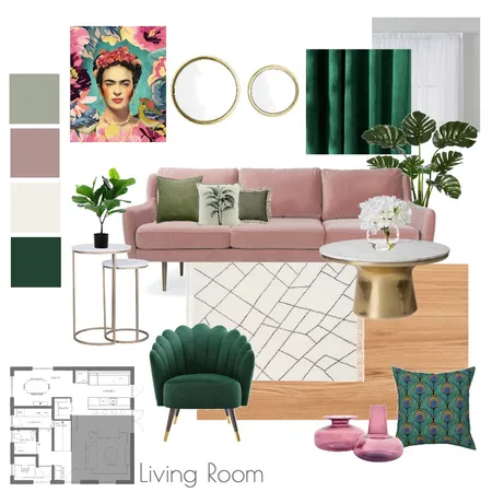 Living Room Sample Board M9 Interior Design Mood Board by coco + grace interiors on Style Sourcebook