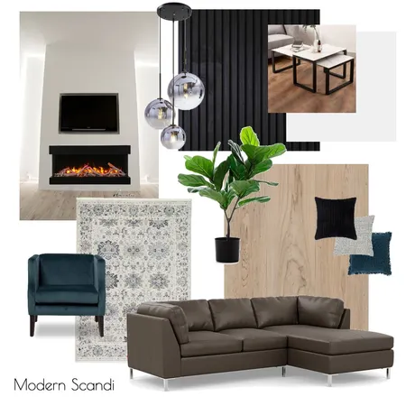 Modern Scandi Living Room Interior Design Mood Board by Jennisea Studio on Style Sourcebook