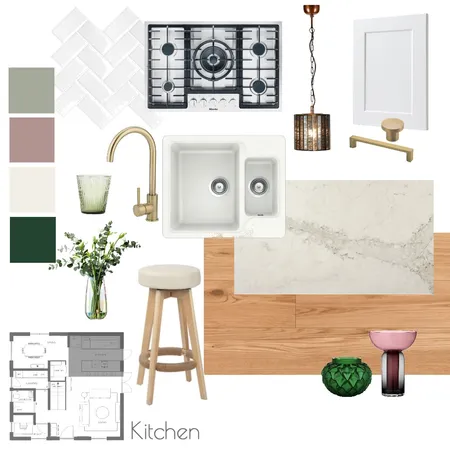 Kitchen Sample Board M9 Interior Design Mood Board by coco + grace interiors on Style Sourcebook