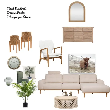 Neat Neutrals by Donna Foster Interior Design Mood Board by Oz Design Macgregor Store on Style Sourcebook