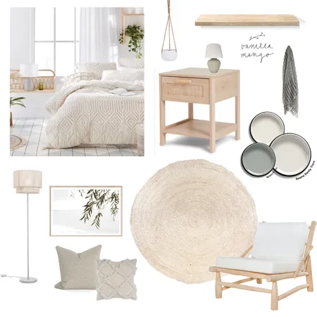 Zen bedroom Interior Design Mood Board by Stone and Oak on Style Sourcebook