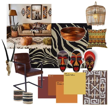 African Interior Design Mood Board by baxterkel on Style Sourcebook