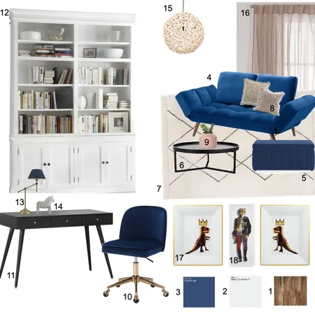 Study/ Guest room Interior Design Mood Board by KAVIAR ARCHITECTURAL STUDIO on Style Sourcebook