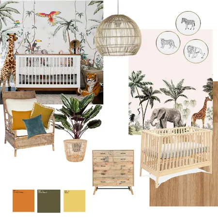 Tropical Nursery Interior Design Mood Board by vmunizdesigns on Style Sourcebook
