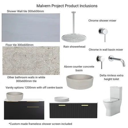 Malvern bathroom Interior Design Mood Board by Hilite Bathrooms on Style Sourcebook