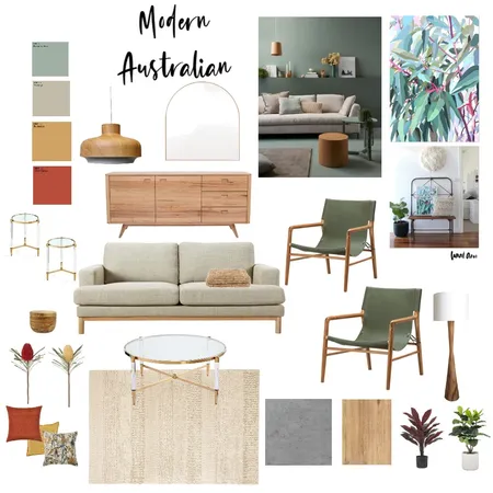 Modern Australian Living Room Interior Design Mood Board by Brooklyn Interior Design on Style Sourcebook