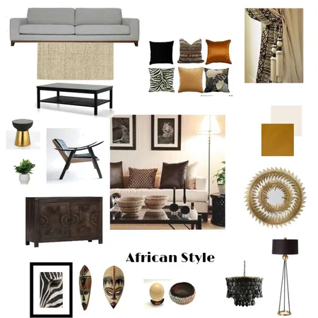 African Style Interior Design Mood Board by kathleen.jenkinson on Style Sourcebook