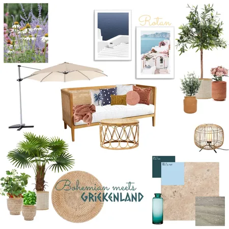 Bohemian backyard Interior Design Mood Board by KellyElisa on Style Sourcebook