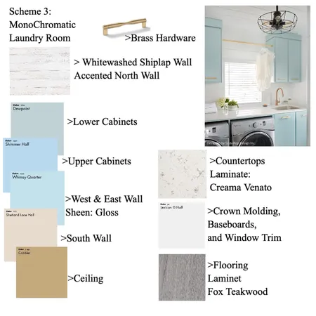 Scheme 3 Monochromatic Interior Design Mood Board by House of Serena Smith Designs on Style Sourcebook