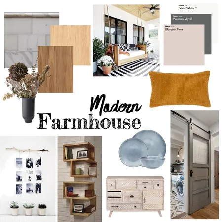 Modern Farmhouse Interior Design Mood Board by mienmuis on Style Sourcebook