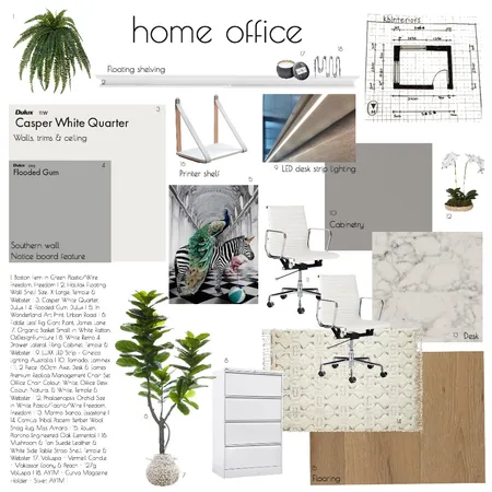 Home office - sample board Interior Design Mood Board by Katie Buttel Interiors on Style Sourcebook