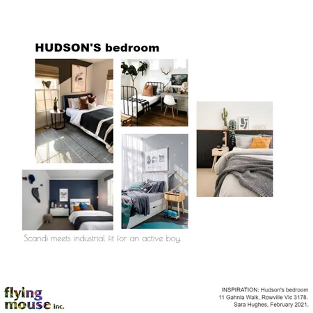 Sara - Inspiration: Hudson's Bedroom Interior Design Mood Board by Flyingmouse inc on Style Sourcebook
