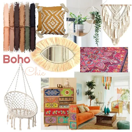 Bohemian Mood board Interior Design Mood Board by SandyNazran on Style Sourcebook