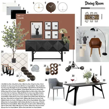 Dining Room Interior Design Mood Board by dariastudios on Style Sourcebook