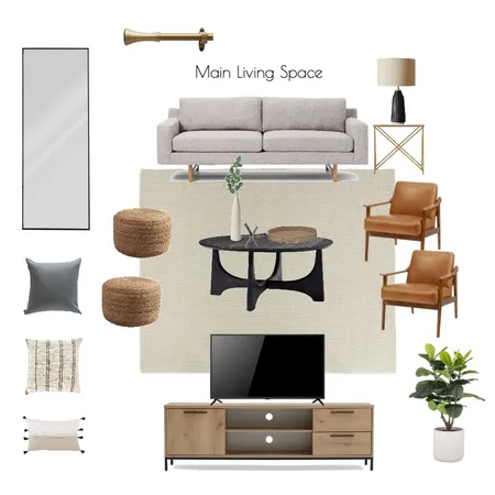 Arnold Main Floor Living Space Interior Design Mood Board by jasminarviko on Style Sourcebook