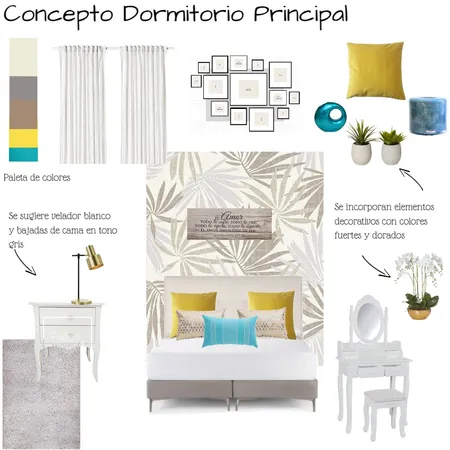 dormitorio principal 1 Interior Design Mood Board by caropieper on Style Sourcebook