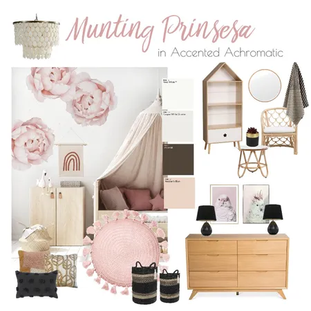 Munting Prinsesa in Accented Achromatic Interior Design Mood Board by Kristine Rose Ast on Style Sourcebook