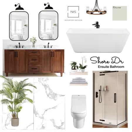 Shore Dr Ensuite Bathroom (option F) Interior Design Mood Board by Nis Interiors on Style Sourcebook
