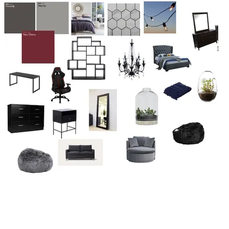 grey bedroom Interior Design Mood Board by DelilahMartinez on Style Sourcebook