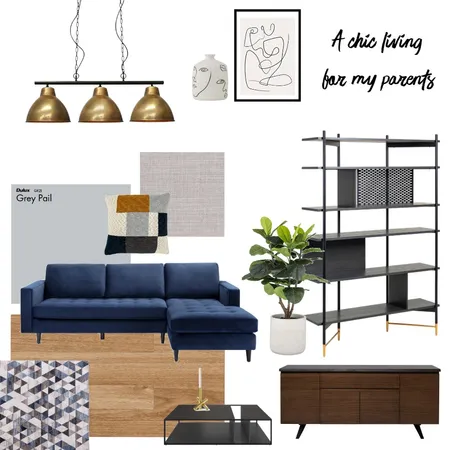 A chic living for my parents Interior Design Mood Board by Alessia Malara on Style Sourcebook