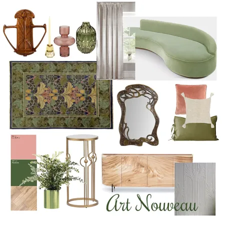 Module III - Art Nouveau Mood Board Interior Design Mood Board by candice.klein on Style Sourcebook