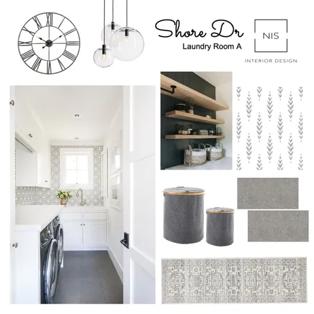 Shore Dr Laundry Room (option A) Interior Design Mood Board by Nis Interiors on Style Sourcebook