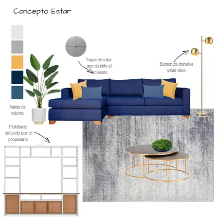 Estar Interior Design Mood Board by clauconejero on Style Sourcebook