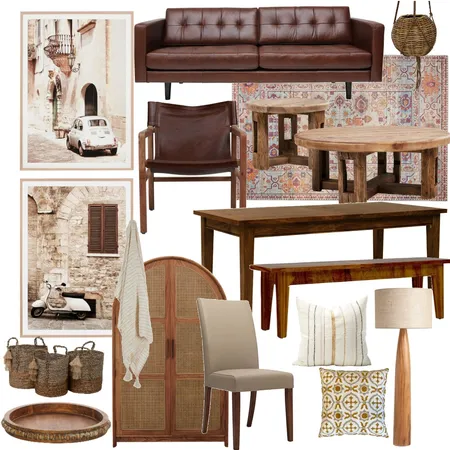 Tuscan Rustic Interior Design Mood Board by SAMMYUAL on Style Sourcebook