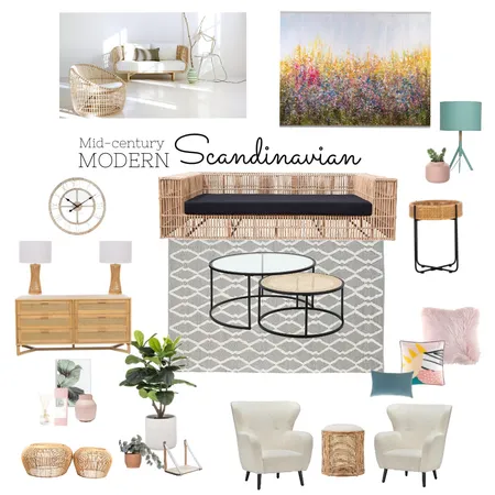 Mid Century Modern Scandinavian Interior Design Mood Board by Tetsolomon on Style Sourcebook