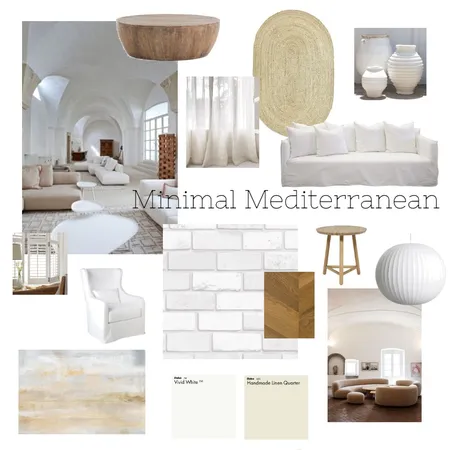 Minimal Mediterranean Decor Interior Design Mood Board by Sam Bell on Style Sourcebook