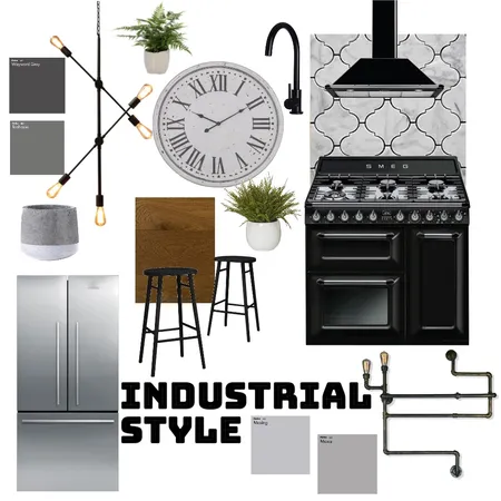 Industrial Interior Design Mood Board by Bradisha Benjamin on Style Sourcebook