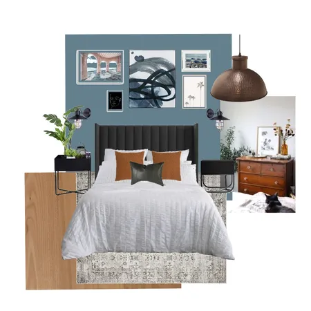 Mens Bedroom Interior Design Mood Board by Sophie Lock on Style Sourcebook