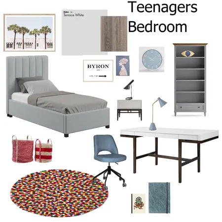 Anitas teenagers bedroom moodboard Interior Design Mood Board by LejlaThome on Style Sourcebook