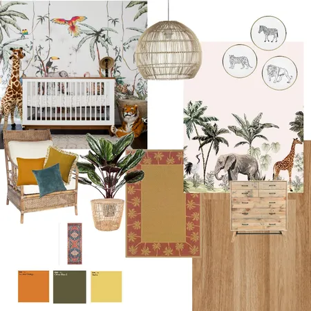 Tropical Nursery Interior Design Mood Board by vmunizdesigns on Style Sourcebook