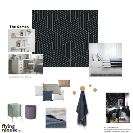 P2. Owen's Bedroom Interior Design Mood Board by Flyingmouse inc on Style Sourcebook