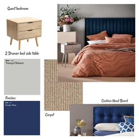 guest bedroom Interior Design Mood Board by hajira firdous on Style Sourcebook