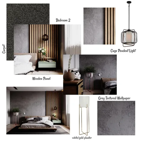 BEDROOM 2 Interior Design Mood Board by hajira firdous on Style Sourcebook