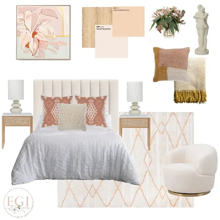 Autumn Bedroom Interior Design Mood Board by Eliza Grace Interiors on Style Sourcebook