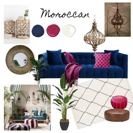 Moroccan Style Interior Design Mood Board by ClaireB on Style Sourcebook