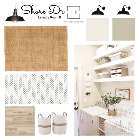 Shore Dr Laundry Room (option B) Interior Design Mood Board by Nis Interiors on Style Sourcebook