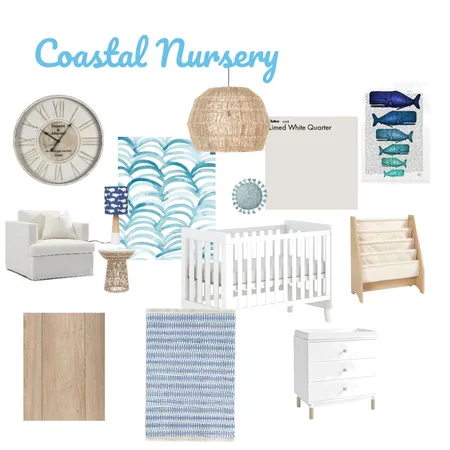 M3 Coastal Nursery Interior Design Mood Board by Miranda Ducharme on Style Sourcebook