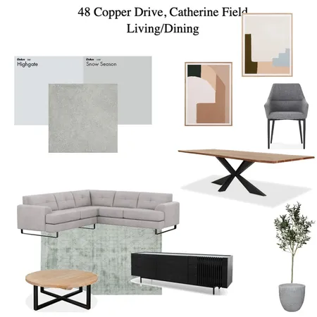 48 Copper Drive Living/Dining Interior Design Mood Board by brittanykirby12 on Style Sourcebook