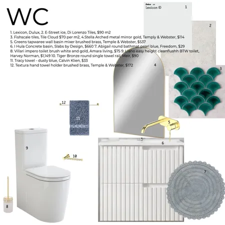 WC sample board Interior Design Mood Board by vic.wales on Style Sourcebook