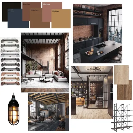 Industrial Interior Design Mood Board by baxterkel on Style Sourcebook