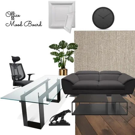 Black Office Mood Board Interior Design Mood Board by InteriorsbyD on Style Sourcebook