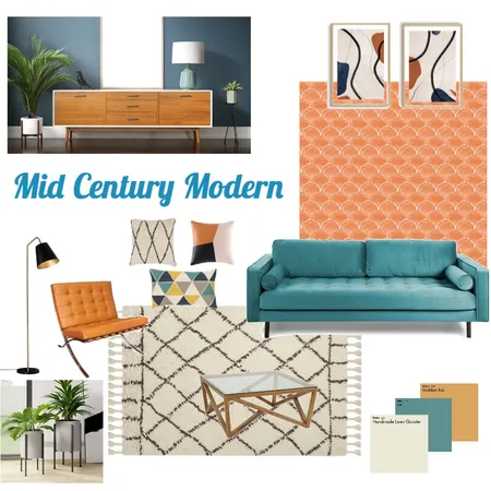 Mid Century Modern Interior Design Mood Board by nat8835 on Style Sourcebook